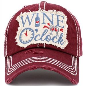 Wine o clock vintage hat